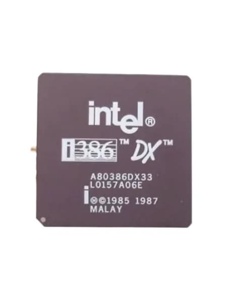 Ретро-процессоры INTEL i386 DX A80386DX33