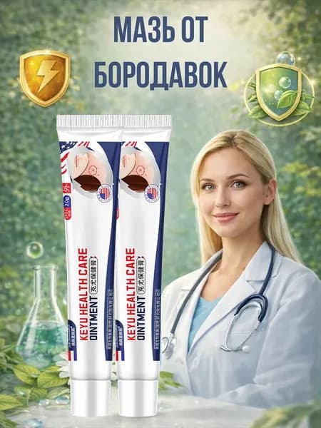 Мазь от бородавок, крем для удаления бородавок, папиллом и родинок, безболезненный, не оставляет следов, без побочных эффектов, 20 г