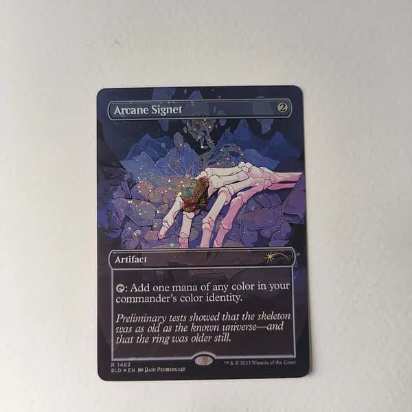 Портативные карты MTG Настройка и прокси высококачественной фольги Таинственный знак #1492