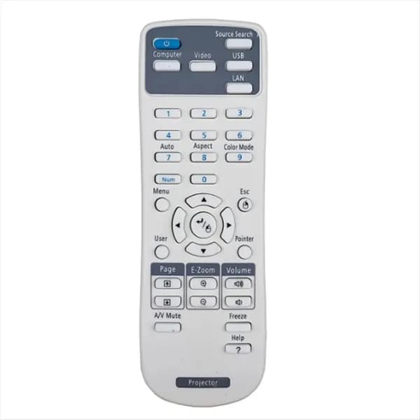 Пульт ДУ для проектора EPSON серий EB. Универсальная замена, подходит для моделей EB-S04, EB-S31, EB-X36, EB-W31 / пластиковый как на фото