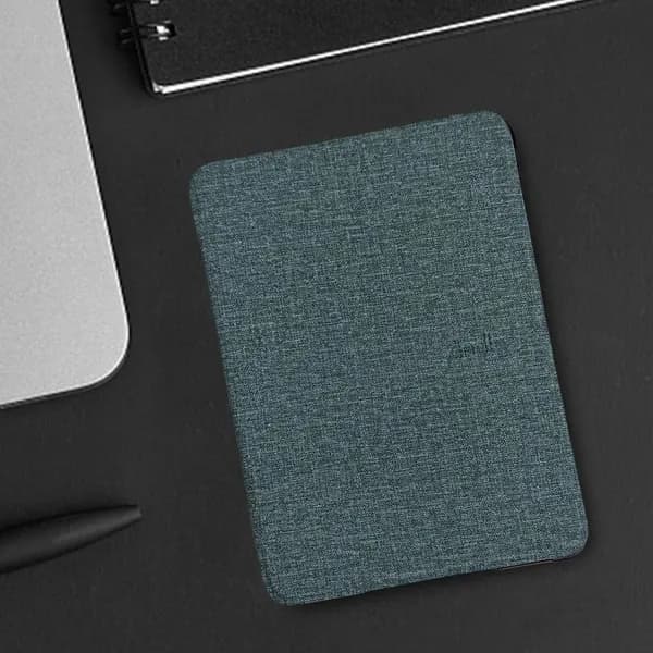Чехол для Kindle Paperwhite 12 и Colorsoft Signature Edition, зелёный, тканевая текстура