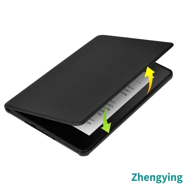 Чехол для Kindle Paperwhite 12-го поколения 2024 года и Colorsoft Signature Edition, черный, из водонепроницаемой ПУ кожи