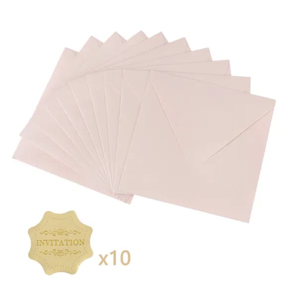 10 PCS/lot Квадратные бумажные конверты