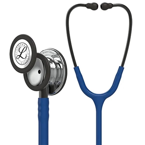 Стетоскоп Littmann Classic III, темно-синяя трубка, 69 см, зеркальная акустическая головка, черные наконечники, 5863