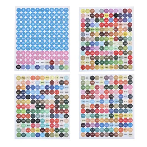 1 комплект алмазной живописи DMC color card sticker number sticker-color JCCC