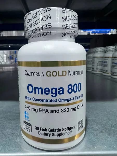 Омега 3 Ультра концентрат California Gold Omega 1000 mg 30шт