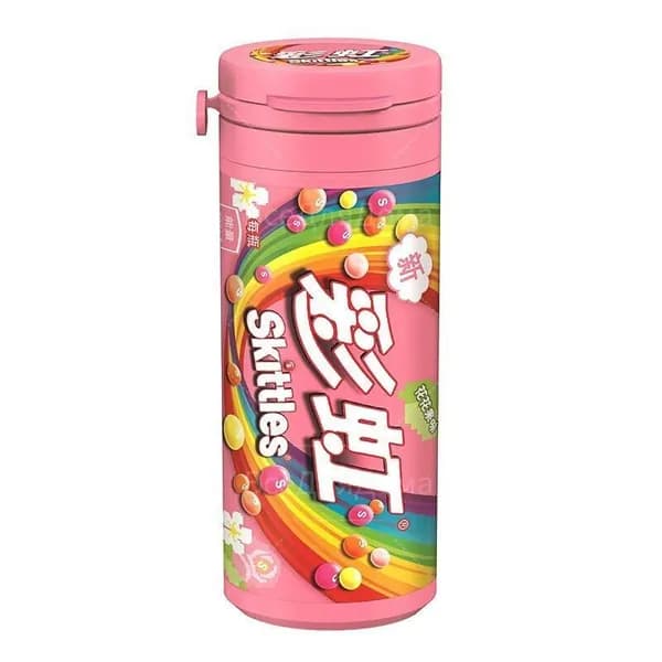 Сладости Skittles с необычным сочетанием цветов и фруктов в удобной упаковке(Wild Berry)