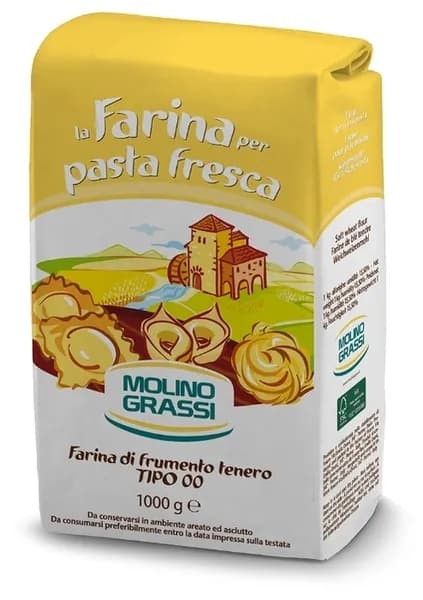 Мука Molino Grassi из мягких сортов пшеницы для свежей пасты La Farina per pasta fresca, 1000 г, Италия