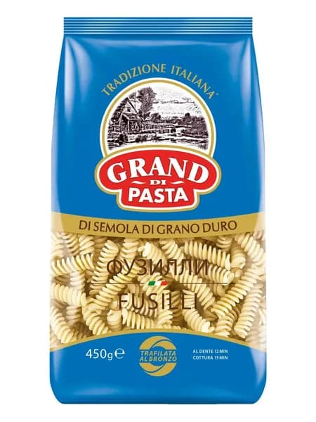 Макароны Спирали Grand Di Pasta, 450г