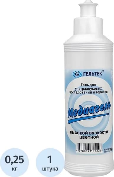 Гель для УЗИ Медиагель высокой вязкости цветной 250 г