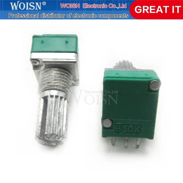 10шт./лот Three-legged RK097N single potentiometer B50K audio/amplifier potentiometer Интегральная схема