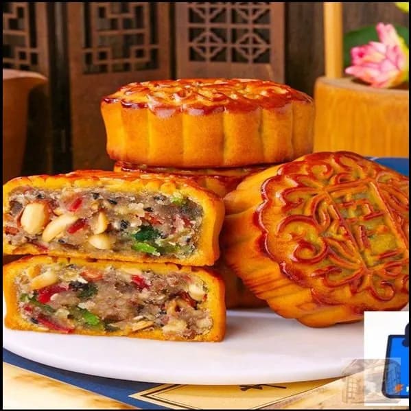 Лунный пряник со вкусом пяти ядер 400 г кондитерского изделия