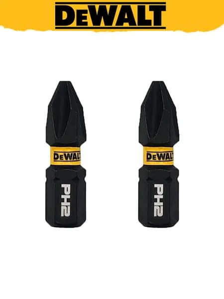 DEWALT PH2 25MM 2 шт. ударная отвертка бит-драйвер из высококачественной стали прочные аксессуары для инструментов