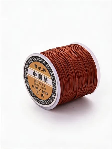 Нить для рукоделия и плетения украшений 0.8*10m коричневый