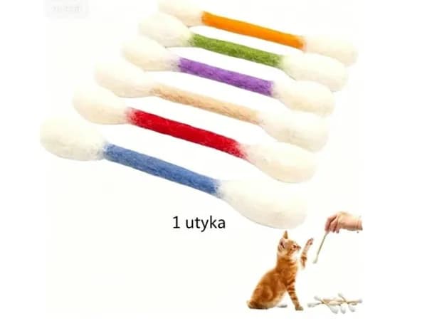 Шерстяные палочки-игрушки для кошек 1шт 5 шт