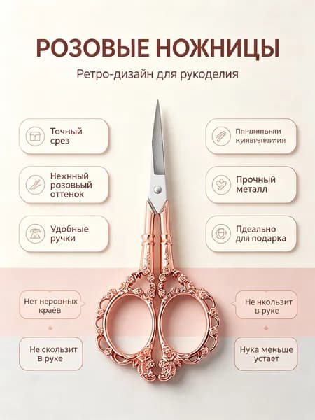 Ножницы для чая винтажные, розовое золото европейский стиль, нержавеющая сталь, для чайной церемонии