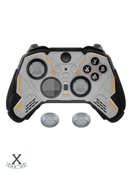 PlayVital Stellar Mecha защитный силиконовый чехол для Xbox Elite Series 2,антискользящий хват,серый и чёрный