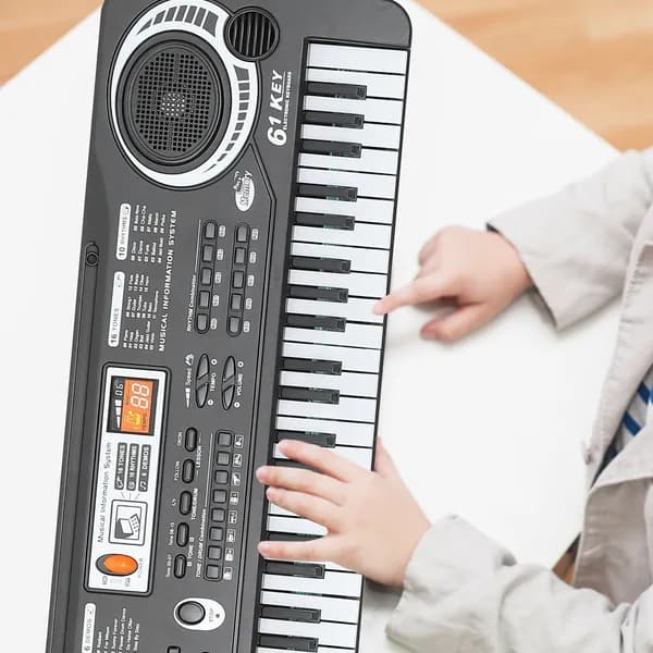 Музыкальная обучающая игрушка электронное пианино с 61 клавишей для детей