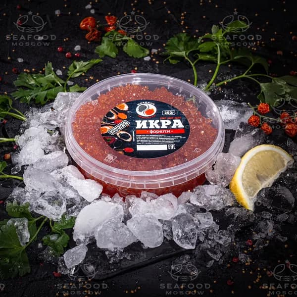 Икра форели, пластиковый контейнер 250г