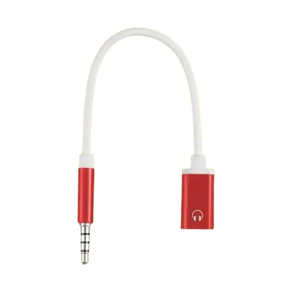 Адаптер USB Type-C на 3.5 мм для наушников, красный