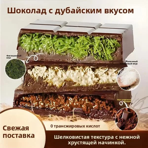 Шоколад хрустящий и нежный