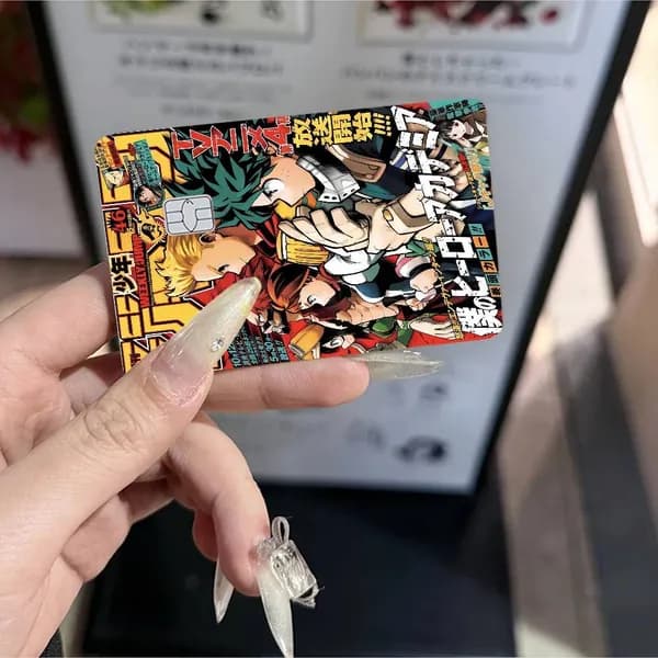 Моя геройская академия My Hero Academia Наклейка для банковской карты