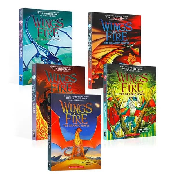Wings of Fire Comic version 1-5 volumes sold together