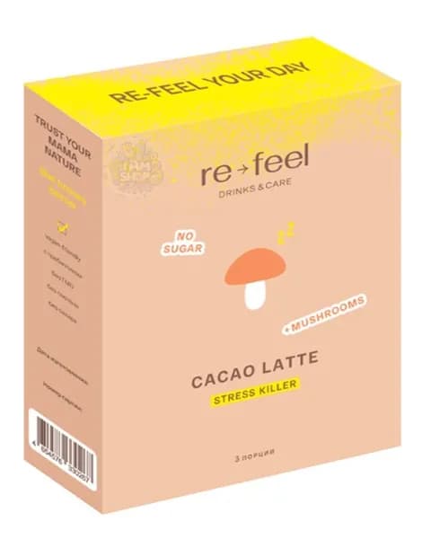 Какао re-feel латте Stress killer саше 78 г, Россия