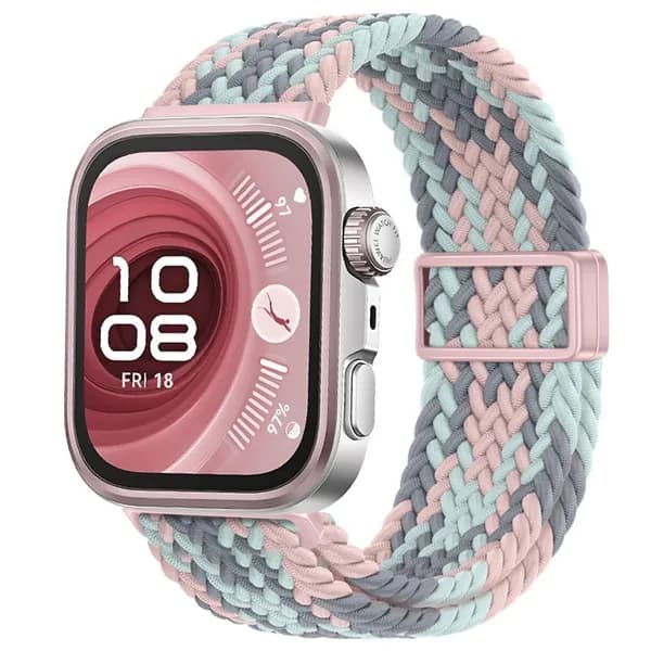 Магнитный нейлоновый ремешок для Huawei Fit3/Fit4/Fit4 Pro, с тканым дизайном для воздухопроницаемости и мягкости, доступен в нескольких цветовых вариантах.