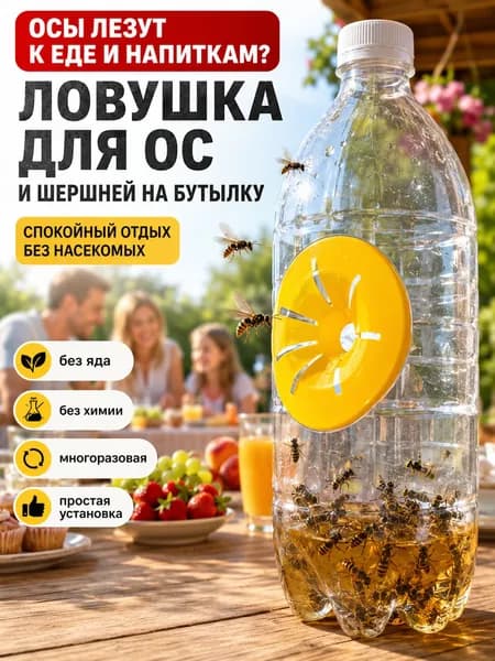 Ловушка для ос и шершней на бутылку