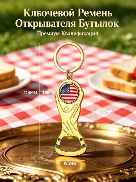 Открывашка для бутылок к Чемпионату мира, сувенир для болельщиков, многофункциональный брелок, привлекательный дизайн