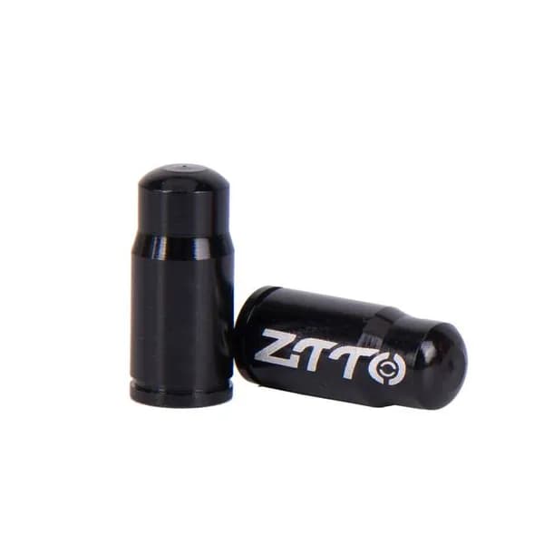 Колпачки для ниппеля Presta, ZTTO, Алюминиевые, 2шт, Чёрные