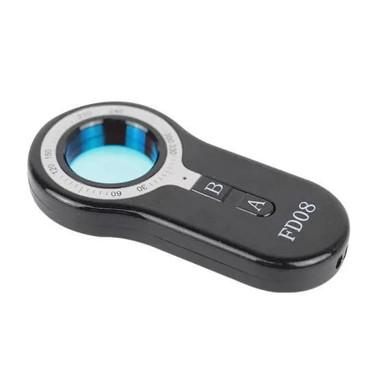 Детектор скрытых камер, пинхолов FD08 / вибро и звуковая сигнализация / антишпионский детектор для путешествий и отелей