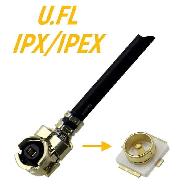 Коаксиальный кабель IPEX / IPX + Разъем UFL U.FL-R-SMT 1 Комплект