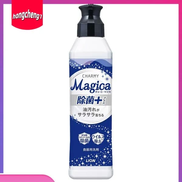 LION Средство для мытья посуды Charmy Magica Antibacterial+ аромат цитруса 220 мл. бутылка с дозатором