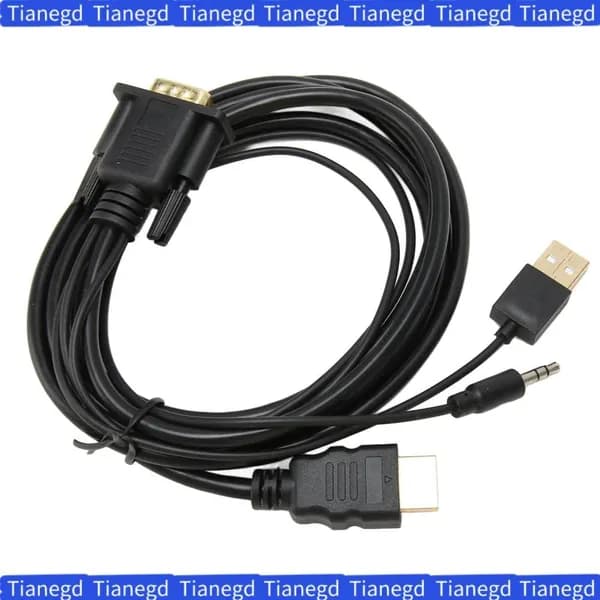 Адаптер VGA в HDMI, 1080P, для ноутбука и ПК