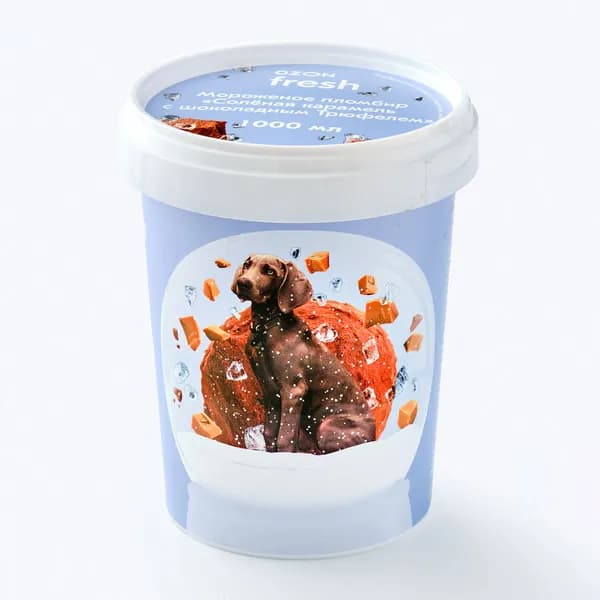 Пломбир Соленая карамель с трюфелем 600 г, Ozon fresh