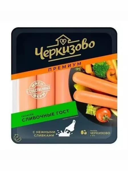 Сосиски Черкизово Premium Сливочные гост вареные 450 г