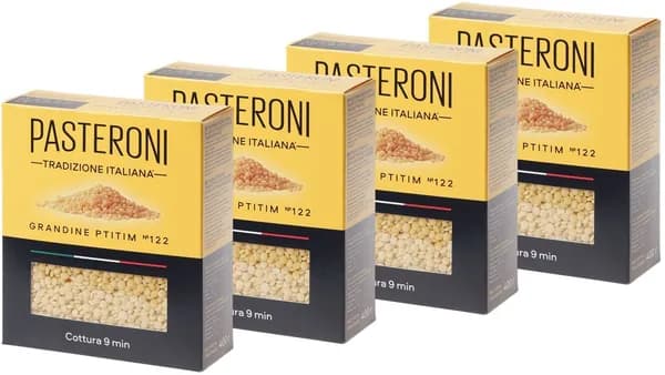 Макаронные изделия PASTERONI GRANDINE PTITIM №122 / Грандине Птитим 400г*4штуки