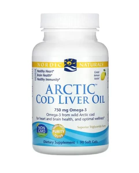 , Arctic Cod Liver Oil, масло печени арктической трески, вкус лимона, 90 таблеток
