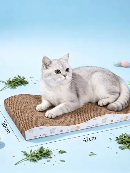Когтеточка для кошек из гофрированного картона, прочная, 40-44 20 см