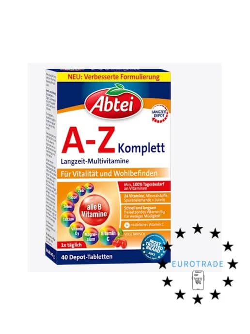 Abtei A-Z komplett комплекс мультивитаминов 40 шт Германия