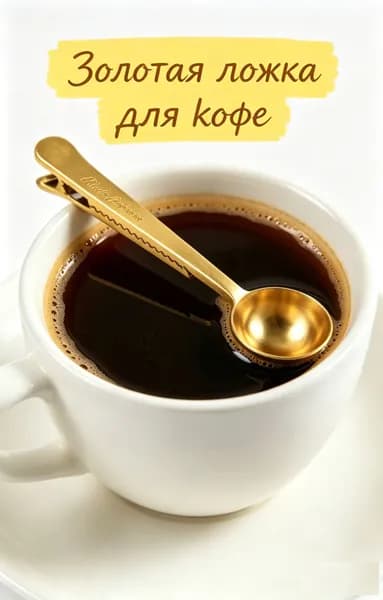 Ложка кофейная 1L7LXUFJB8 золотой, белый