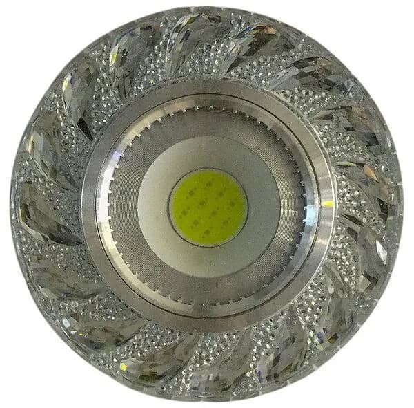 Встраиваемый светильник Reluce42203-9.0-001PL MR16+LED3W CL для натяжных потолков, без лампы, светодиодная подсветка есть
