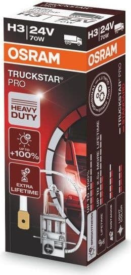 H3 70W 24V Лампа TRUCKSTAR PRO 1шт Складная картонная коробка OSRAM 64156TSP