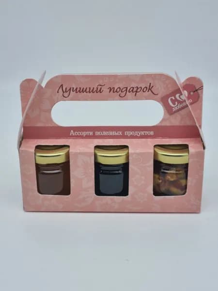 Набор3 Праздничный 3 меда лучший подарок