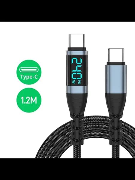 Кабель USB-C на USB-C с цифровым