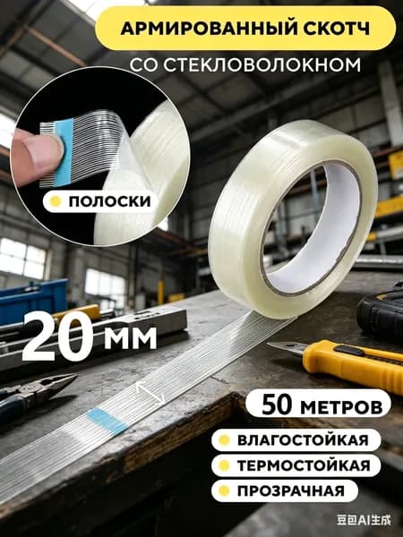 Армирующая лента 20 мм 5 м, 1 шт