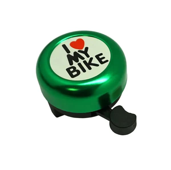 Звонок I LOVE MY BIKE зелёный