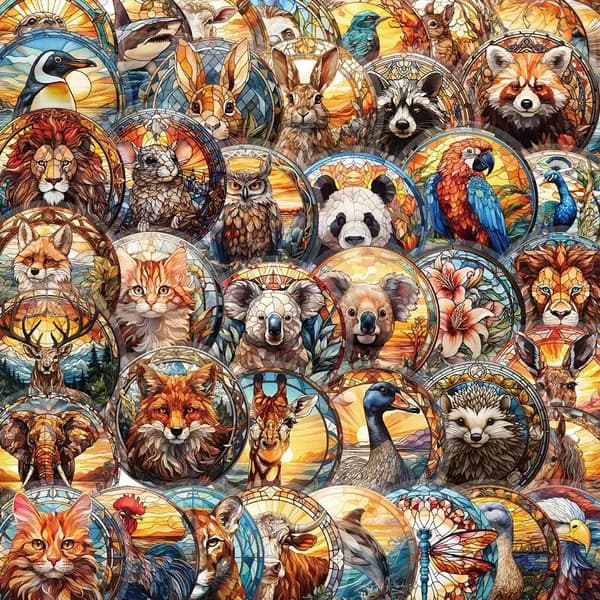 Наклейки, листов: 50